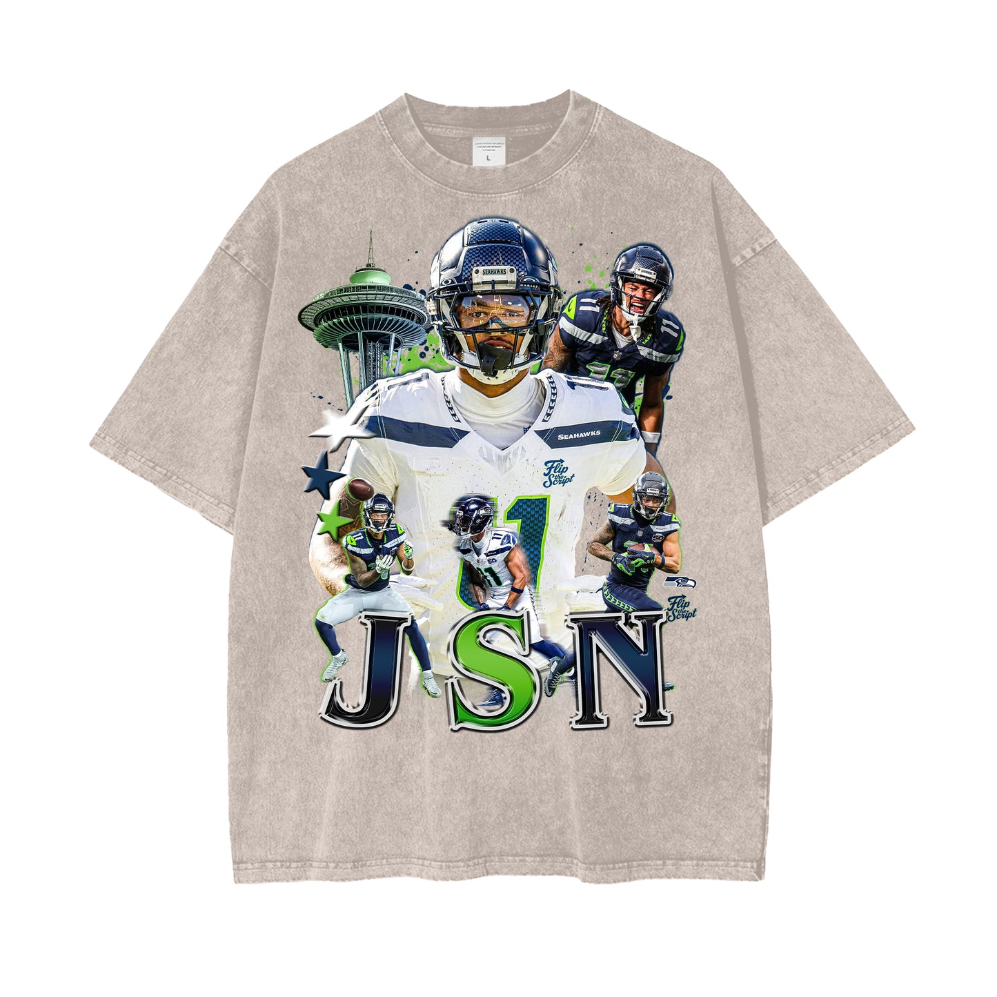Jaxon Smith-Njigba Vintage Graphic Tee