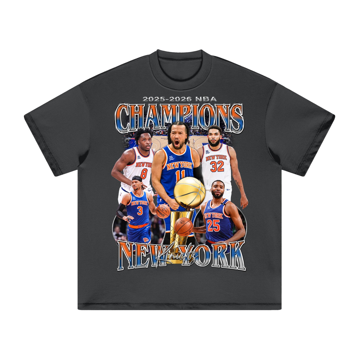 2025-26 Knicks NBA Champions HEAVY Cotton Tee