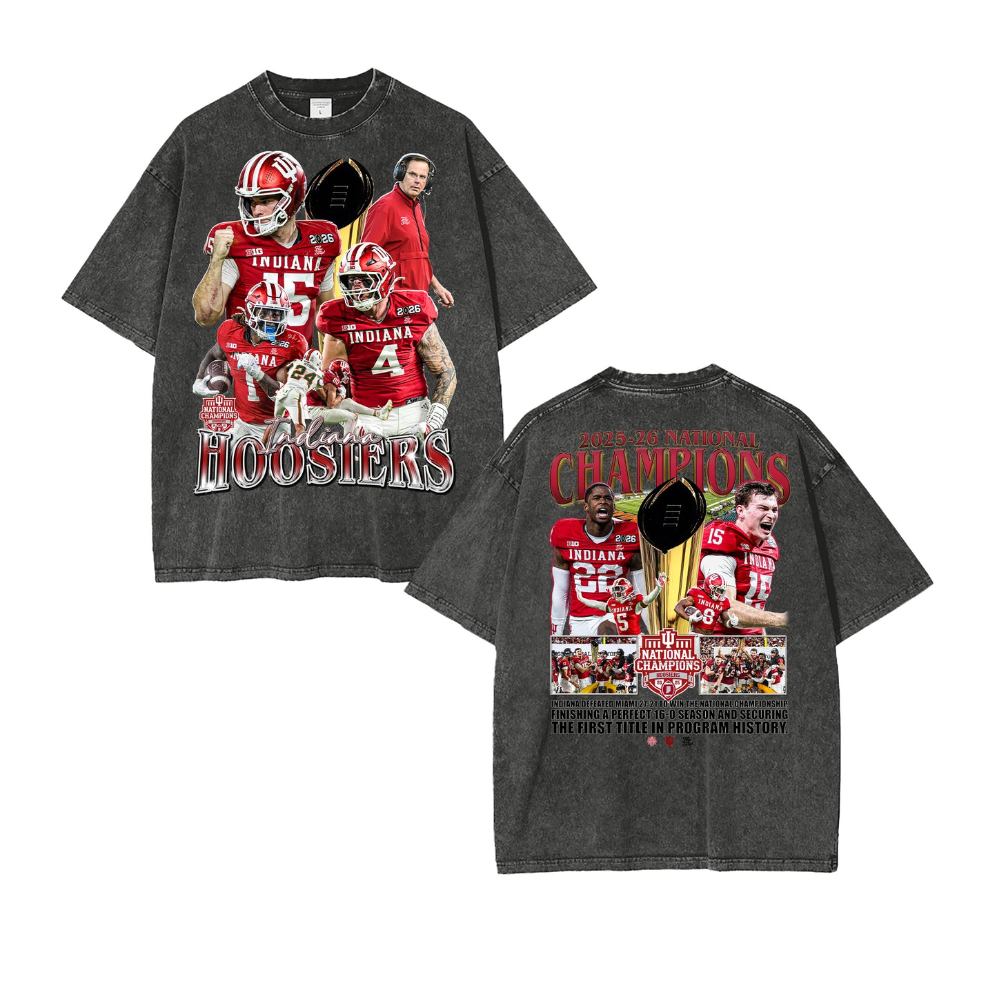 Indiana National Champions 2025-26 Vintage Graphic Tee