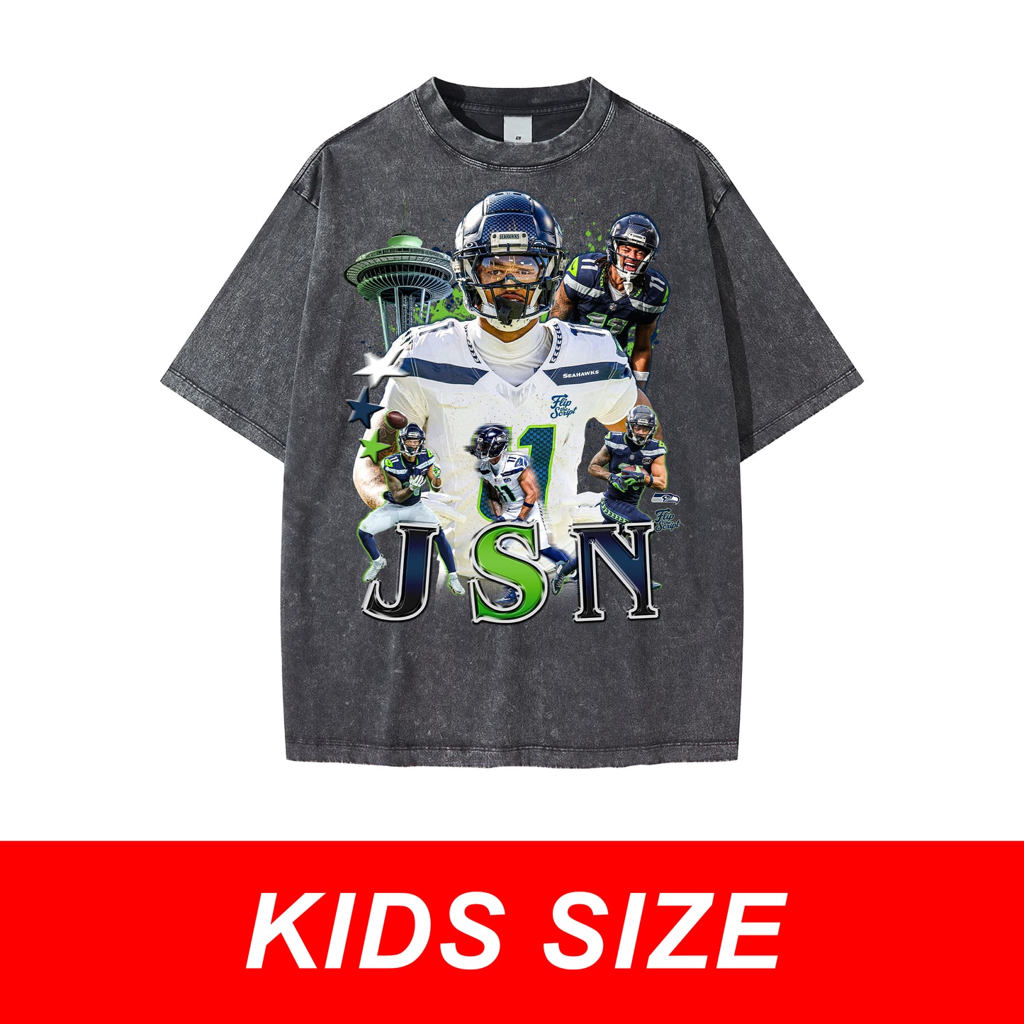 KIDS Jaxon Smith-Njigba Vintage Graphic Tee