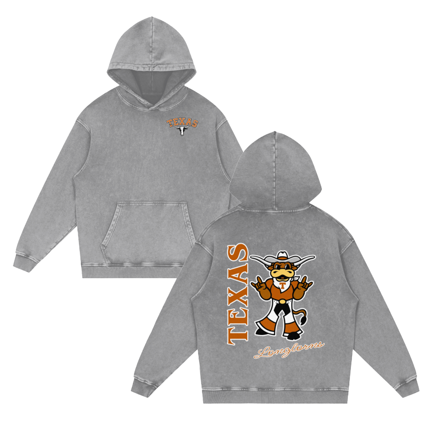 Texas Bevo Vintage Hoodie (Front & Back)