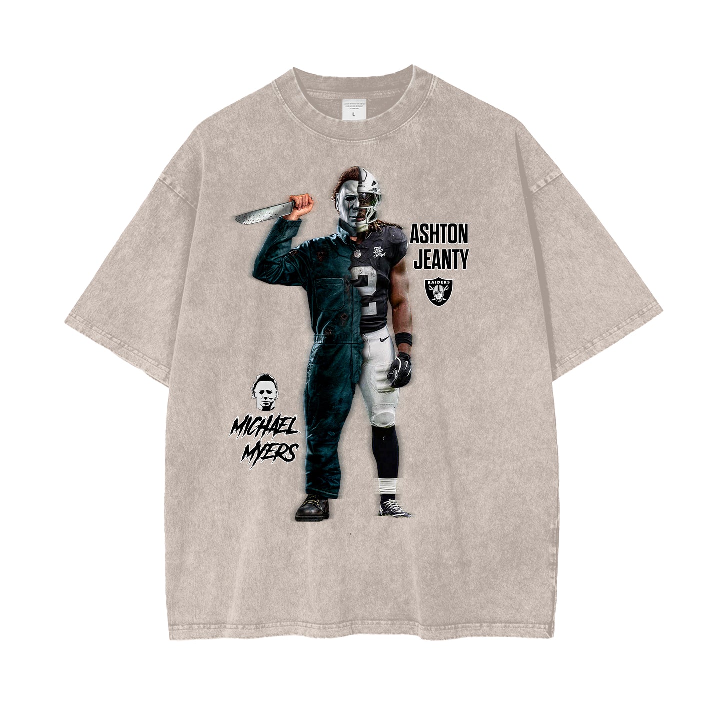 Ashton Jeanty X MichaelMyers Vintage Graphic Tee