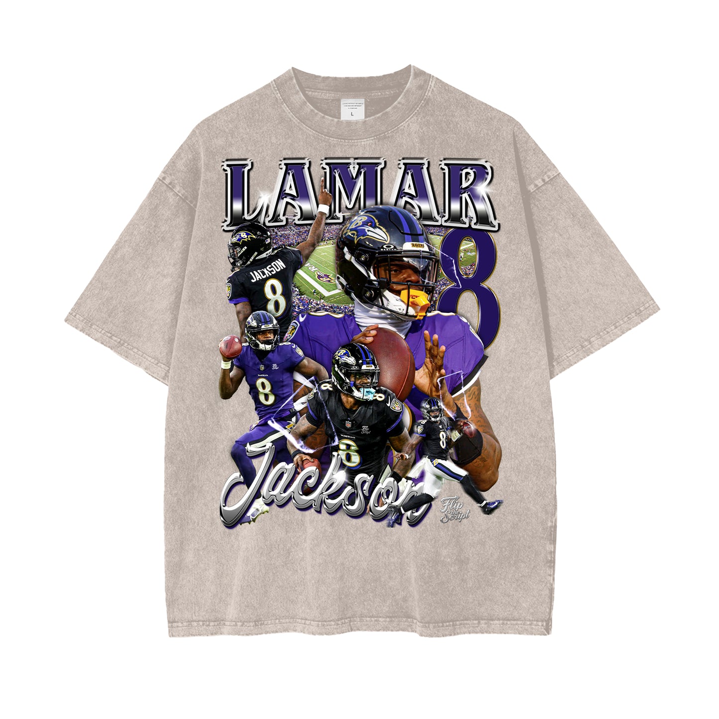 Lamar Jackson Vintage Graphic Tee