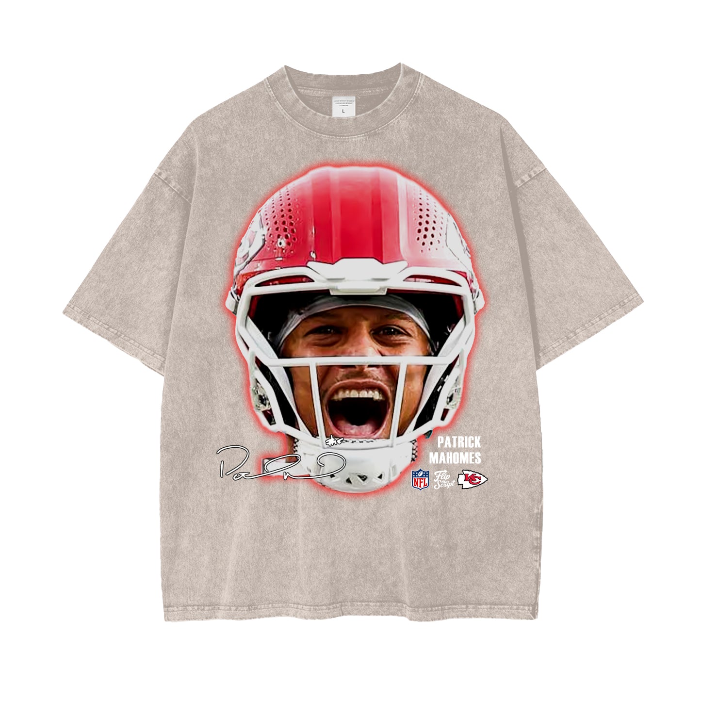 Patrick Mahomes Big Head Vintage Graphic Tee