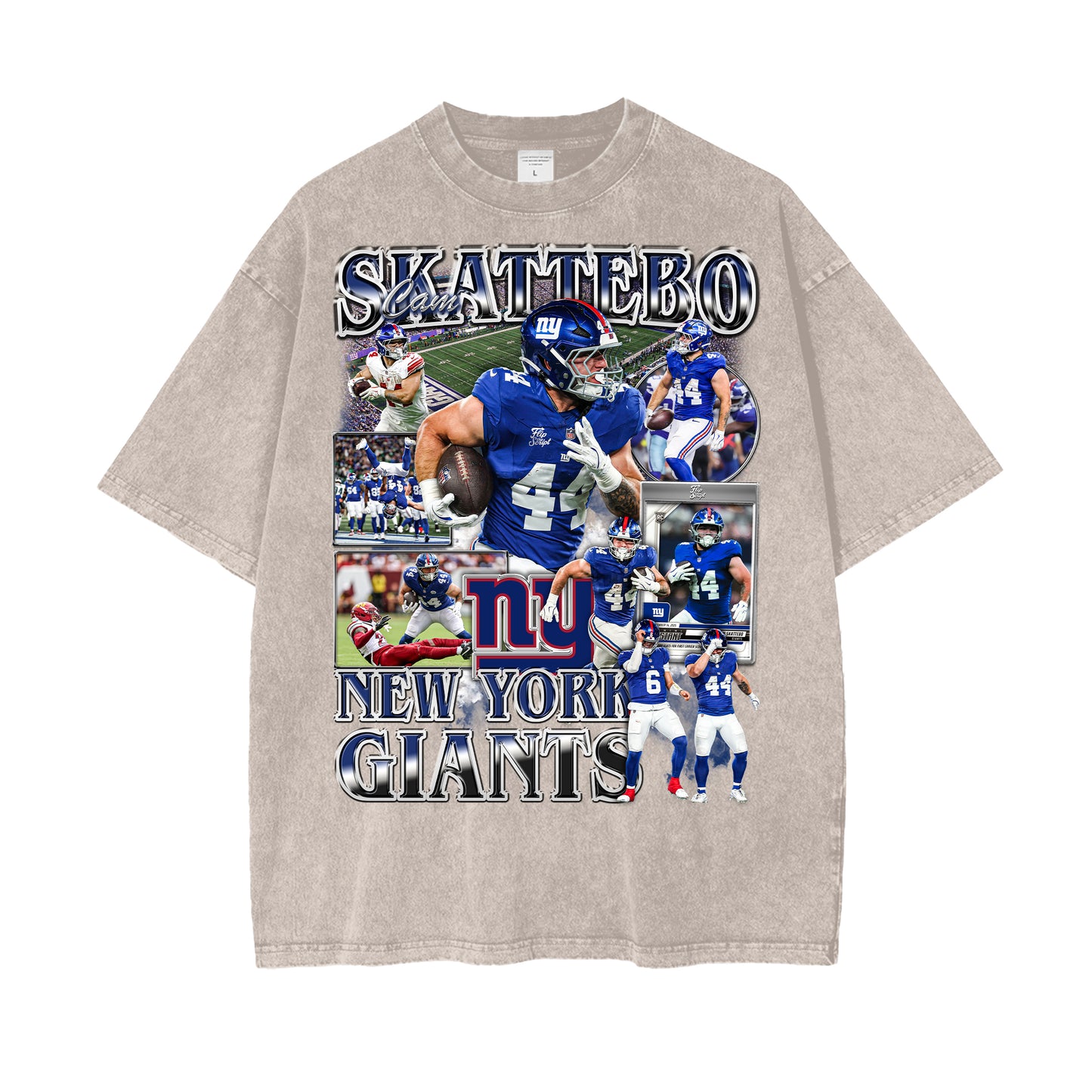 Cam Skattebo Giants Vintage Graphic Tee V2