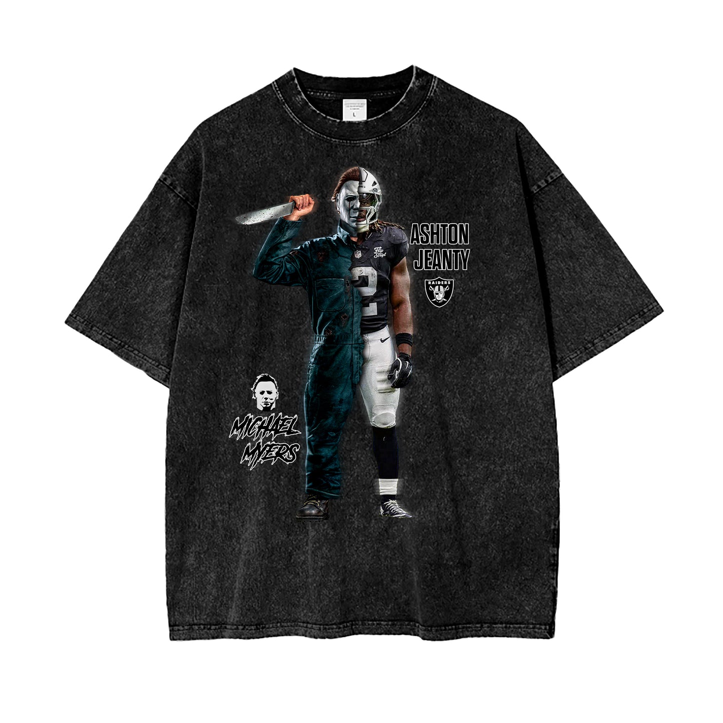 Ashton Jeanty X MichaelMyers Vintage Graphic Tee