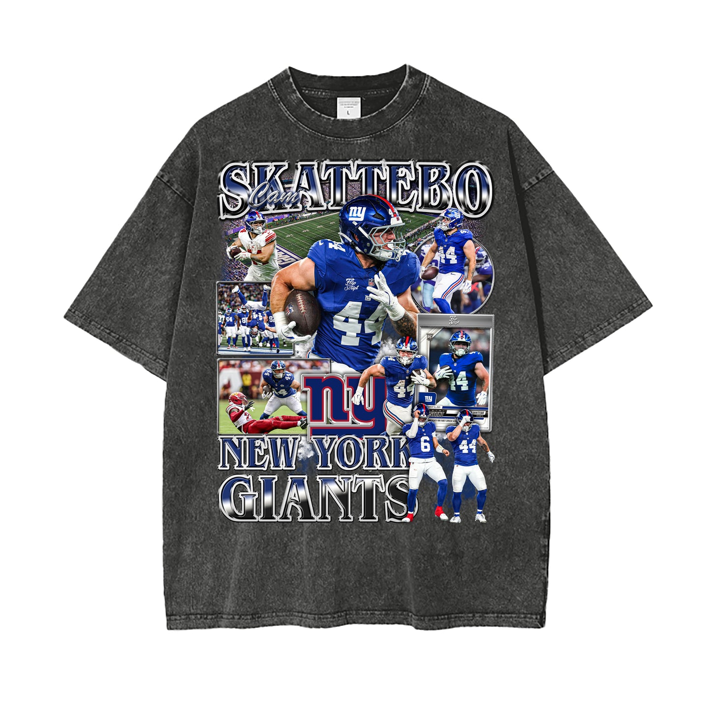 Cam Skattebo Giants Vintage Graphic Tee V2