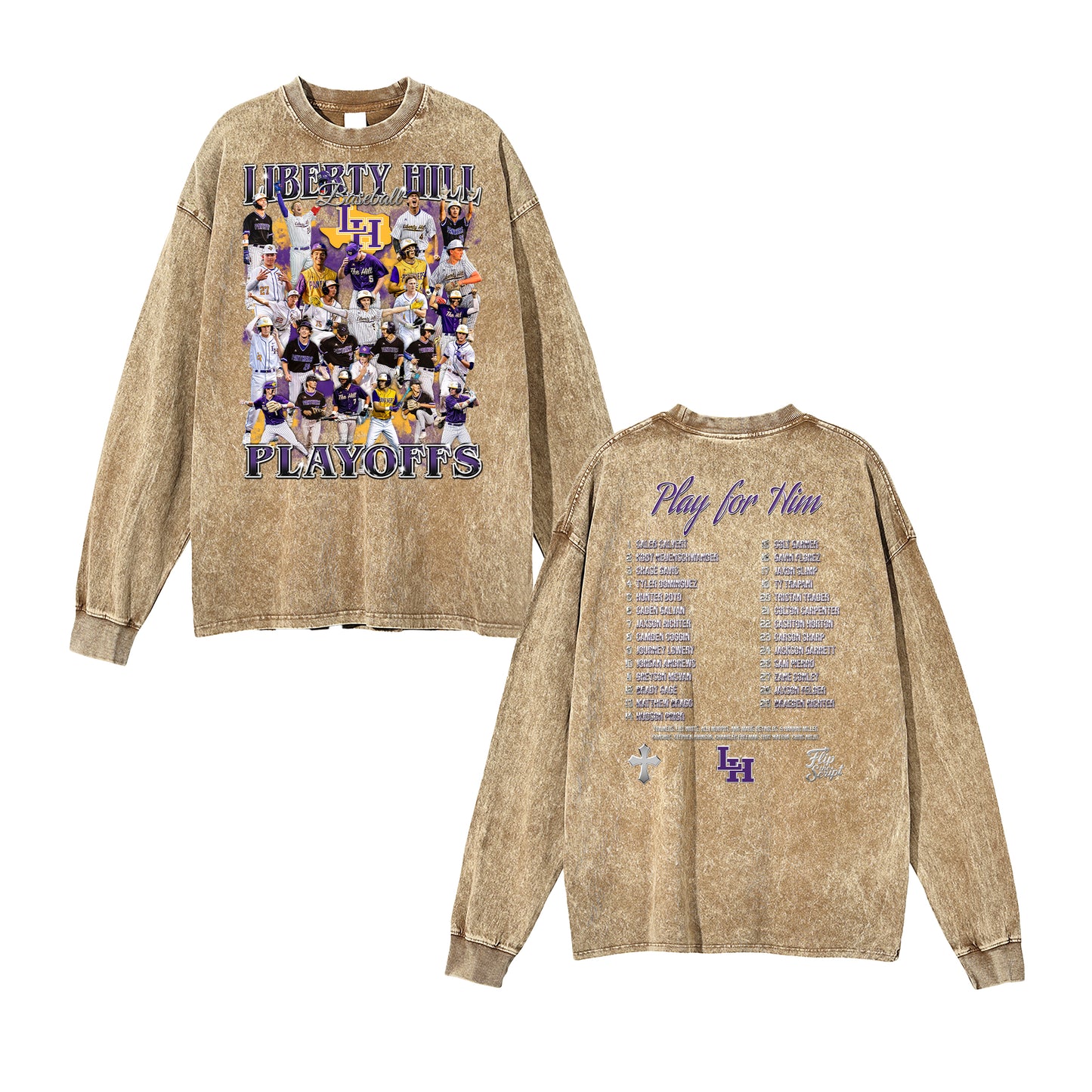 2025-26 Liberty Hill Baseball Vintage Long Sleeve