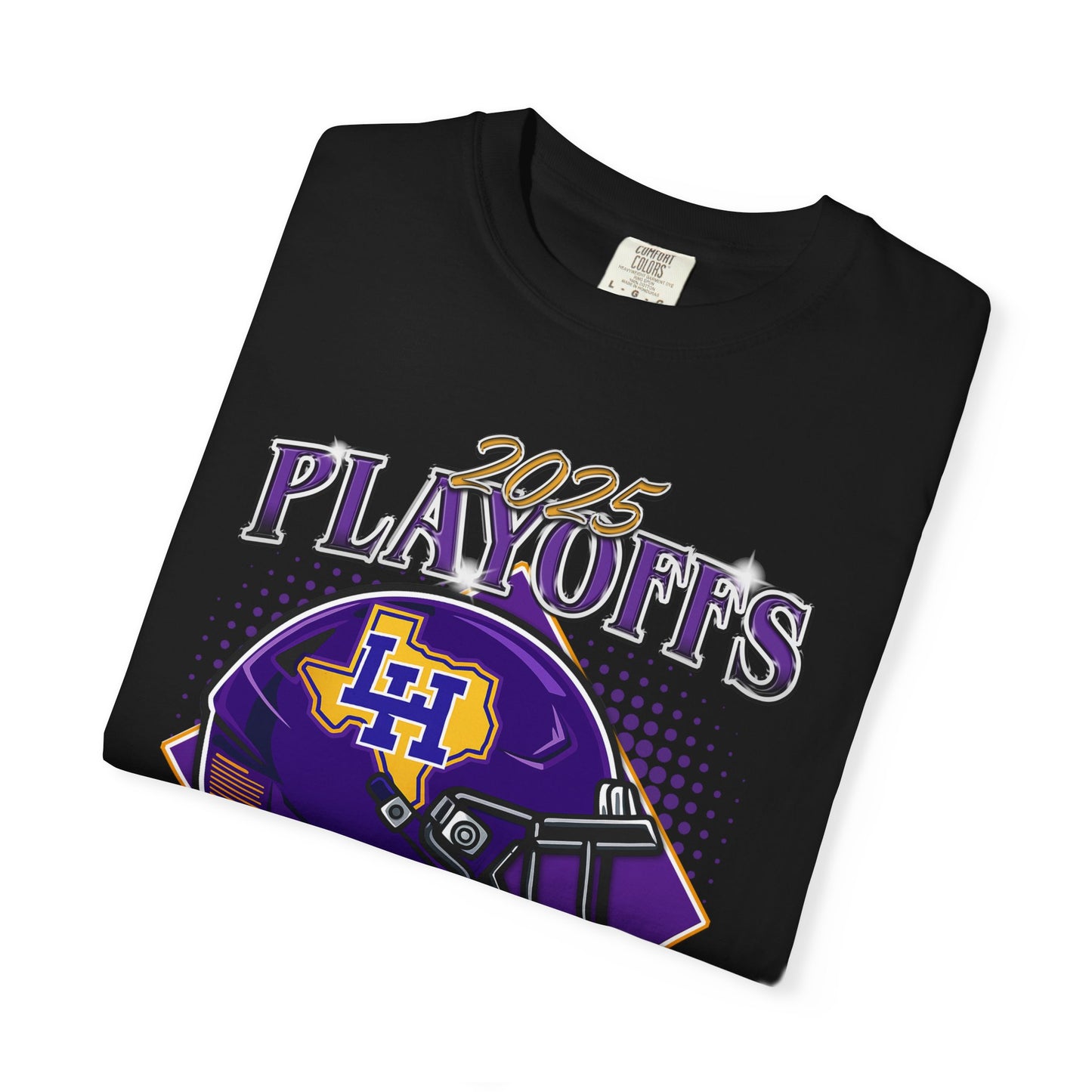 Liberty Hill Football Playoffs 2025 Comfort Colors Cotton Tee (double sided print)