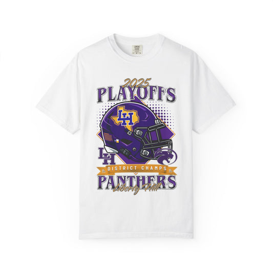 Liberty Hill Football Playoffs 2025 Comfort Colors Cotton Tee (double sided print)