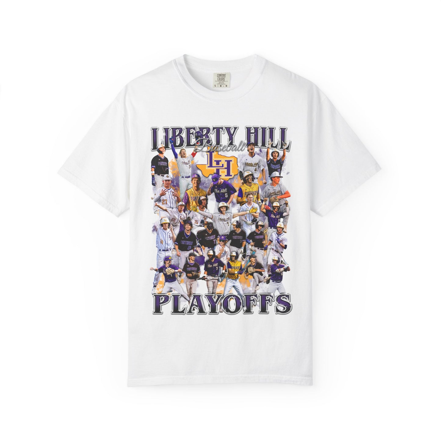 2025-26 Liberty Hill Baseball Playoffs Comfort Colors Graphic Tee