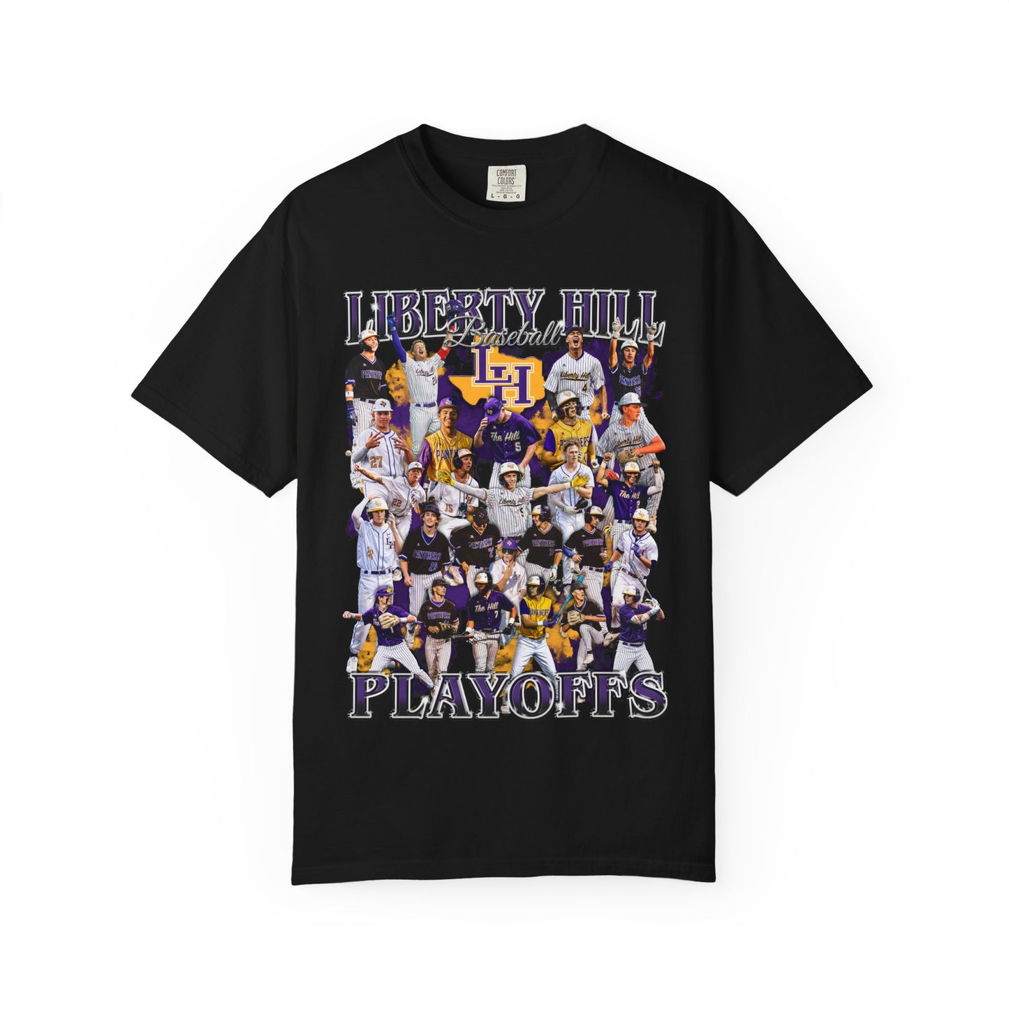 2025-26 Liberty Hill Baseball Playoffs Comfort Colors Graphic Tee
