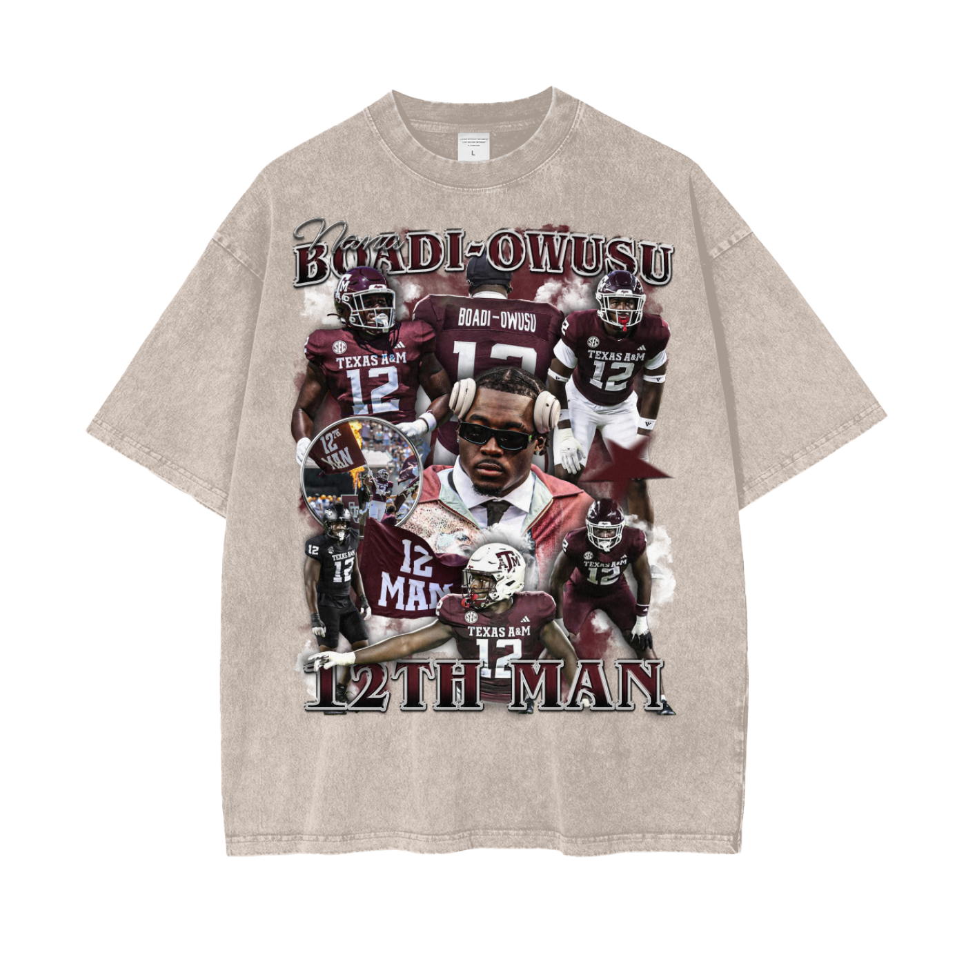 Nana Boadi-Owusu 12th Man Vintage Graphic Tee
