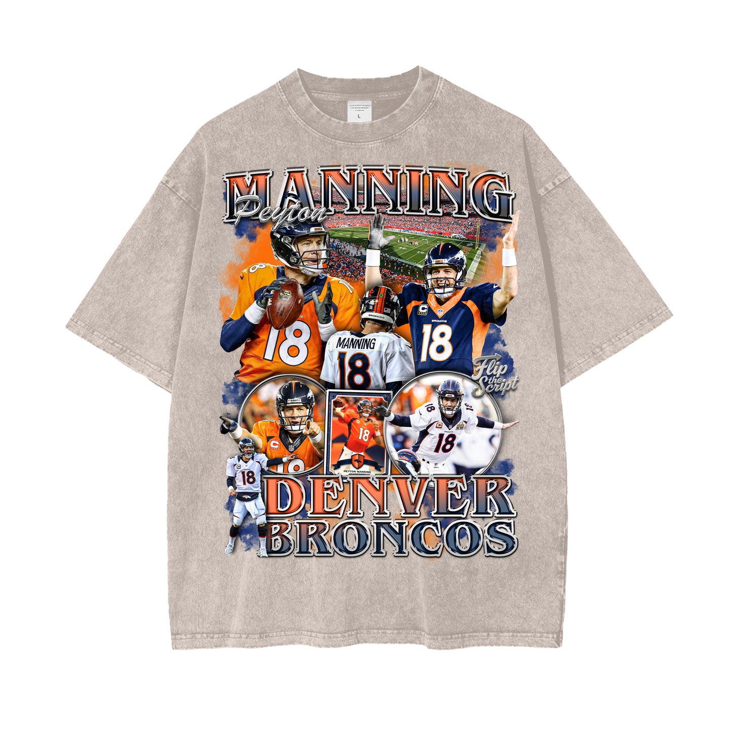 Peyton Manning Broncos Vintage Graphic Tee