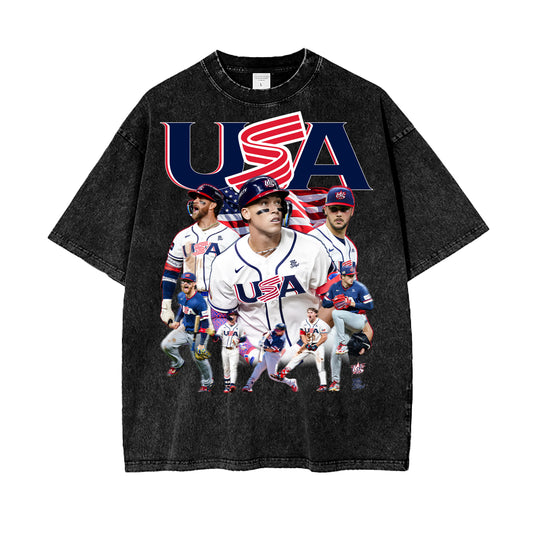 2026 USA Baseball Vintage Graphic Tee