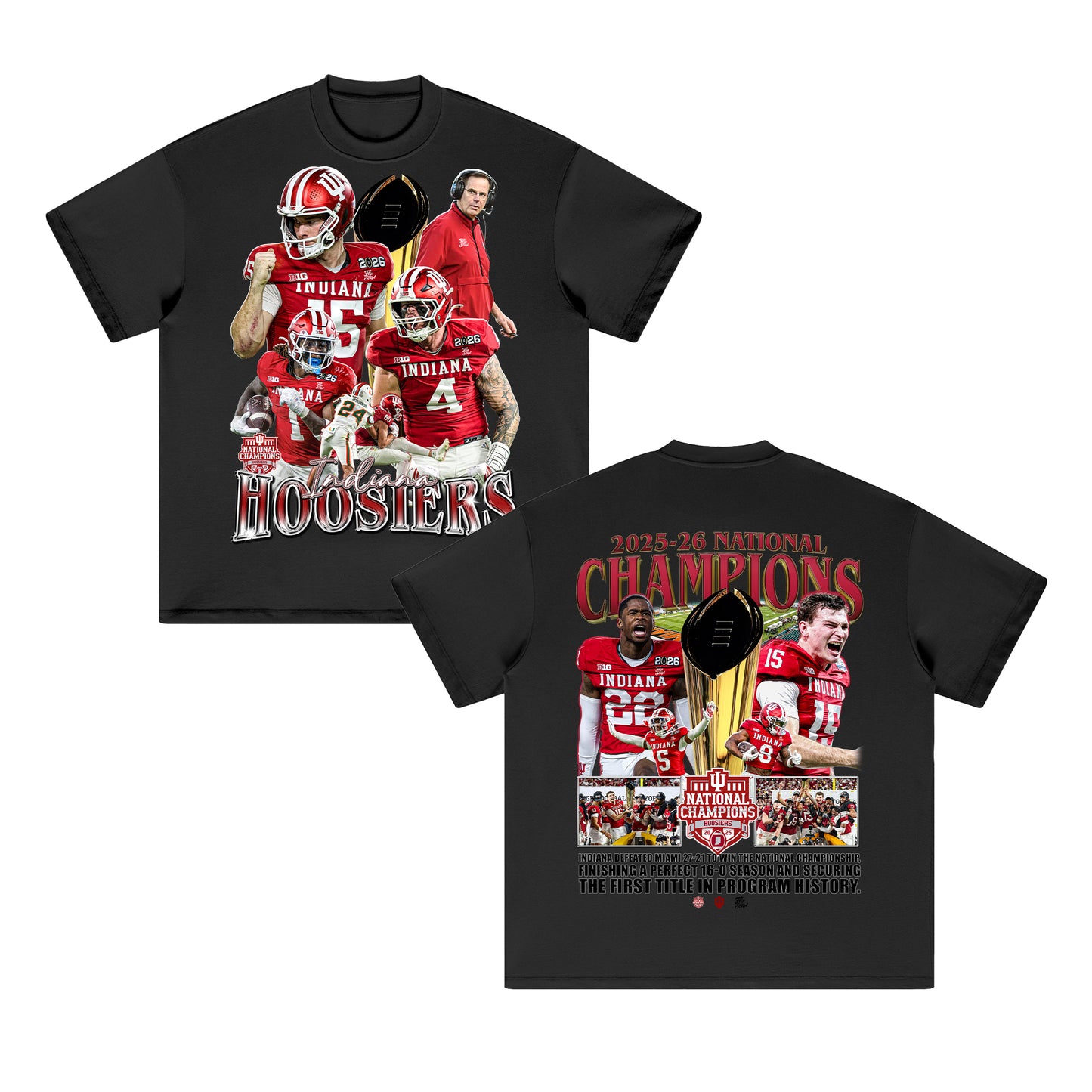 Indiana National Champions 2025-26 HEAVY Cotton Tee