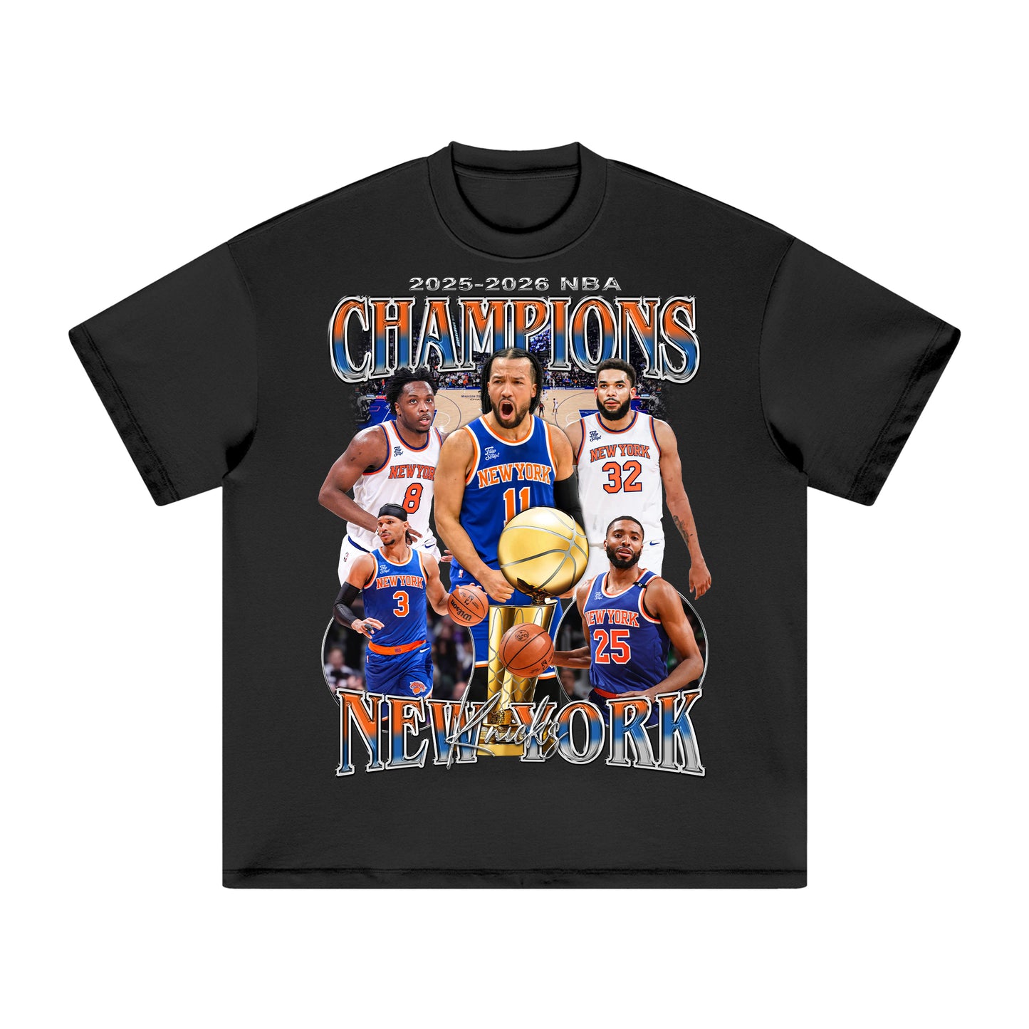 2025-26 Knicks NBA Champions HEAVY Cotton Tee