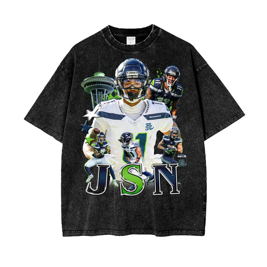 Jaxon Smith-Njigba Vintage Graphic Tee