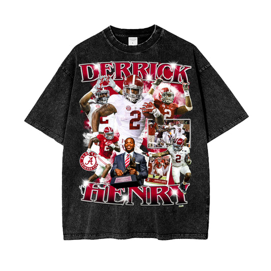 Derrick Henry Alabama Vintage Graphic Tee