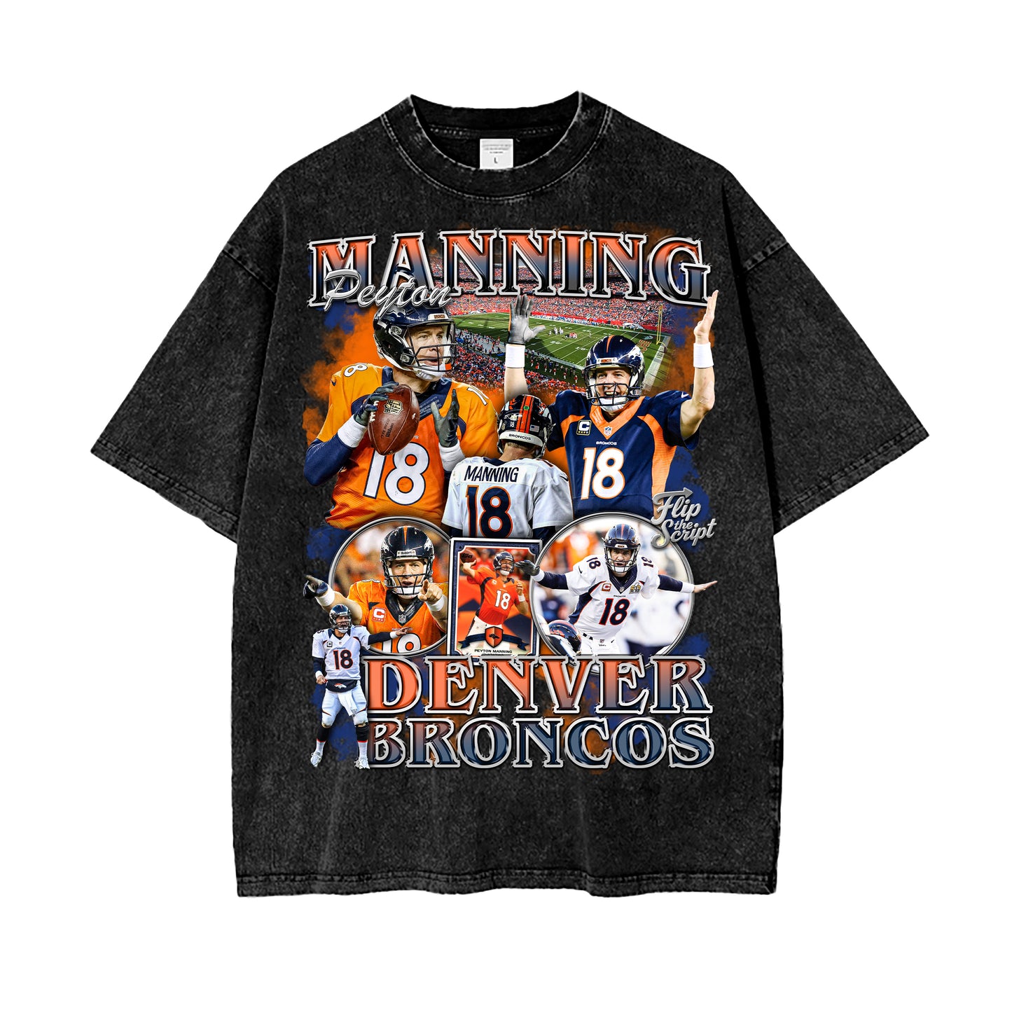 Peyton Manning Broncos Vintage Graphic Tee