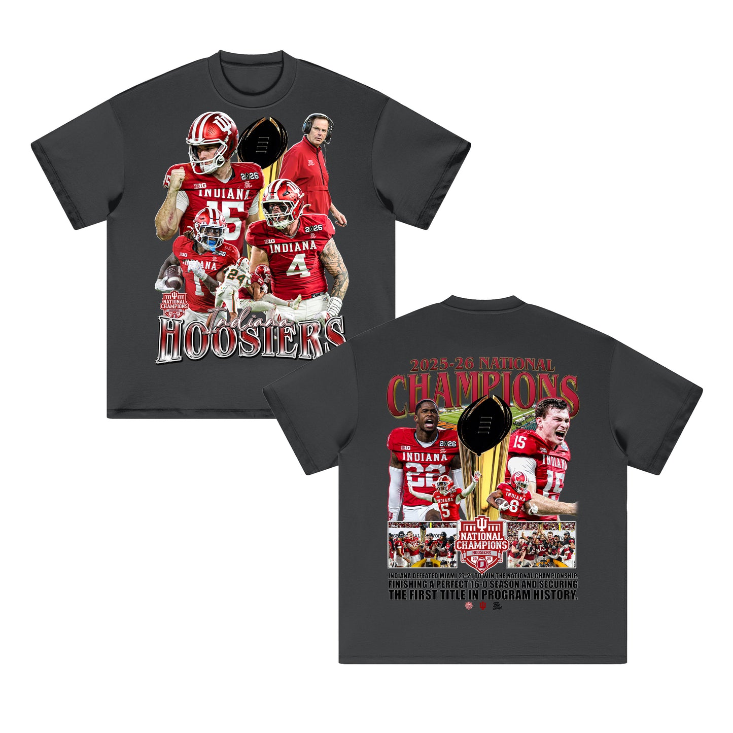 Indiana National Champions 2025-26 HEAVY Cotton Tee