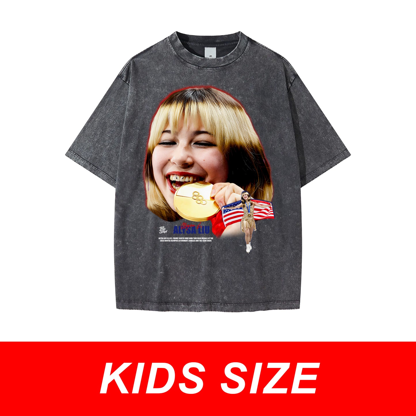 KIDS Alysa Liu Vintage Graphic Tee