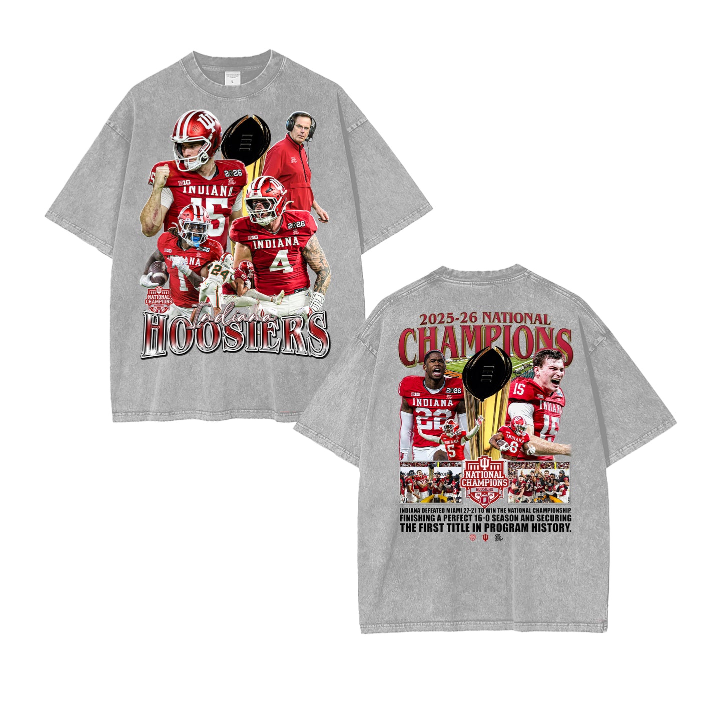 Indiana National Champions 2025-26 Vintage Graphic Tee