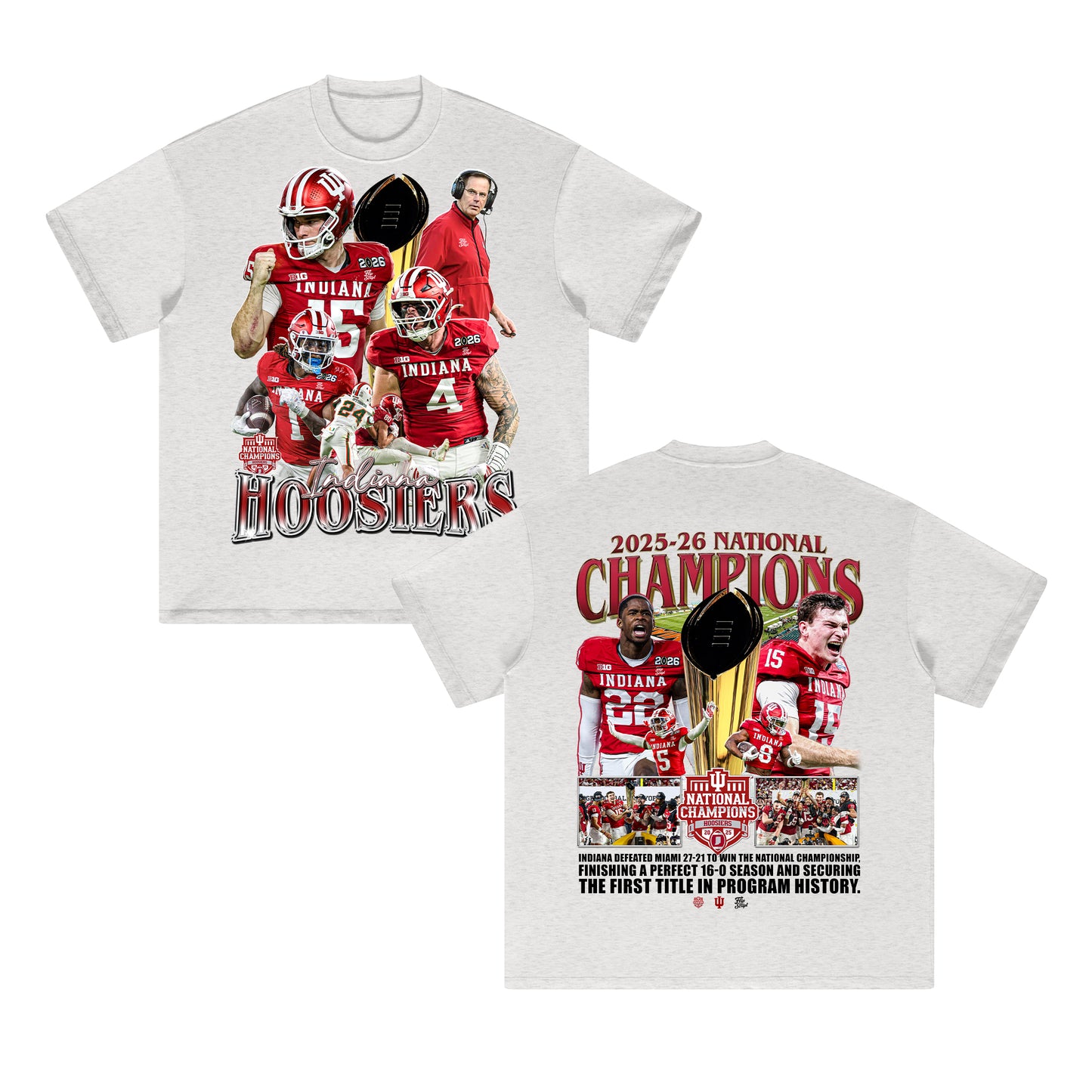 Indiana National Champions 2025-26 HEAVY Cotton Tee