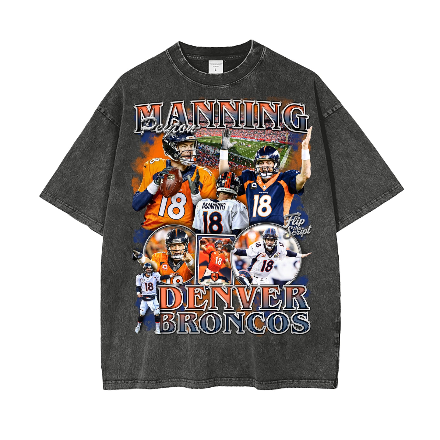 Peyton Manning Broncos Vintage Graphic Tee