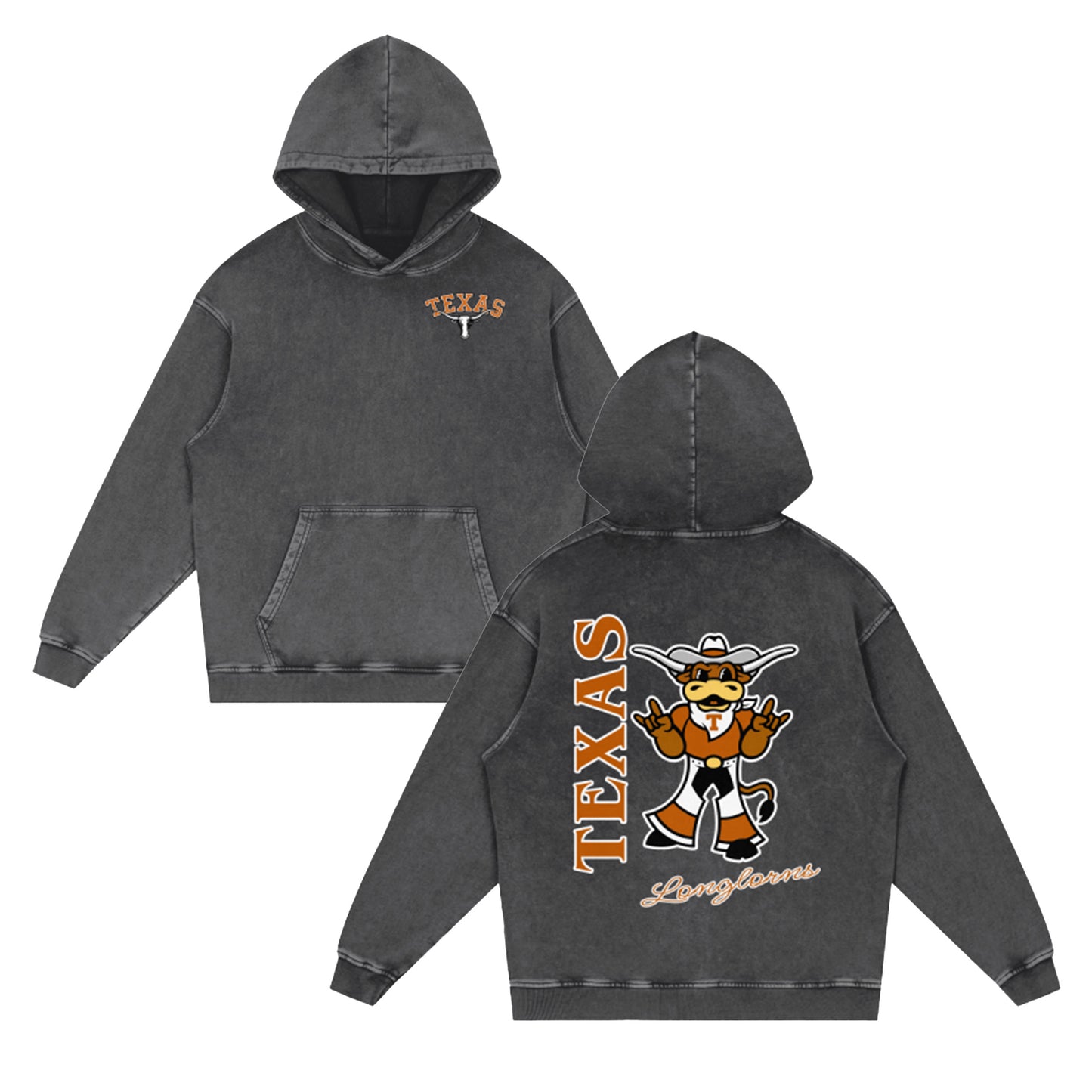 Texas Bevo Vintage Hoodie (Front & Back)