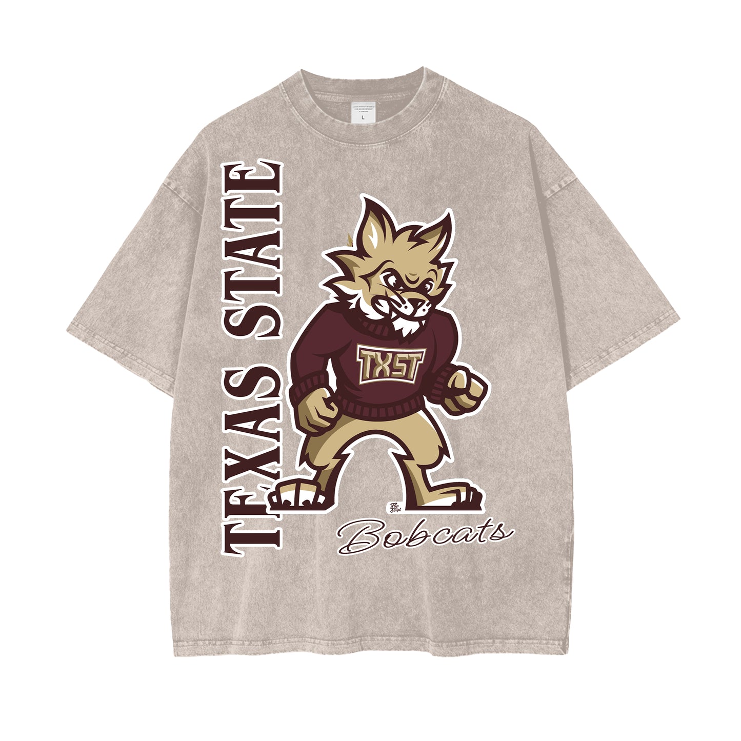 Texas State Boko the Bobcat Vintage Graphic Tee