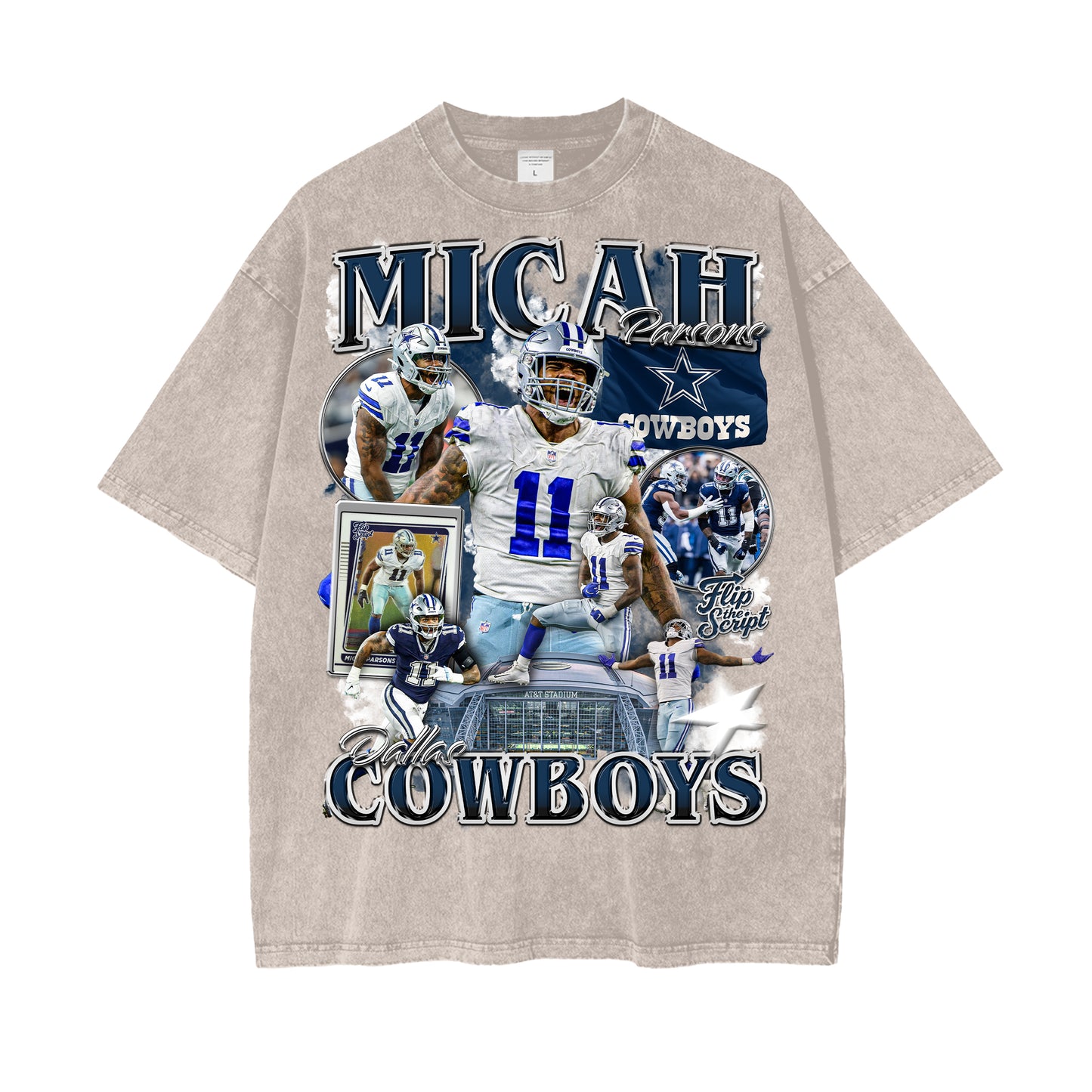 Micah Parsons Cowboys Vintage Graphic Tee