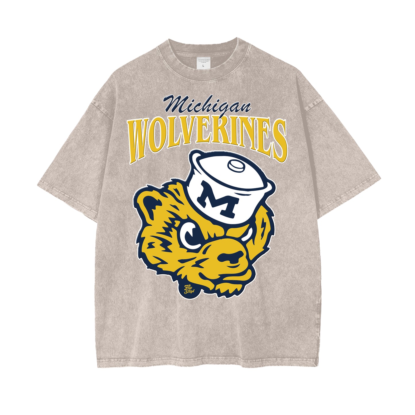Michigan Wolverines Mascot Vintage Graphic Tee