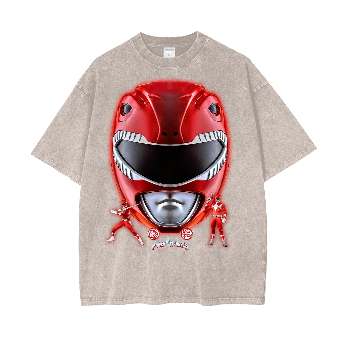 Red Mighty Morph Power Ranger Vintage Graphic Tee