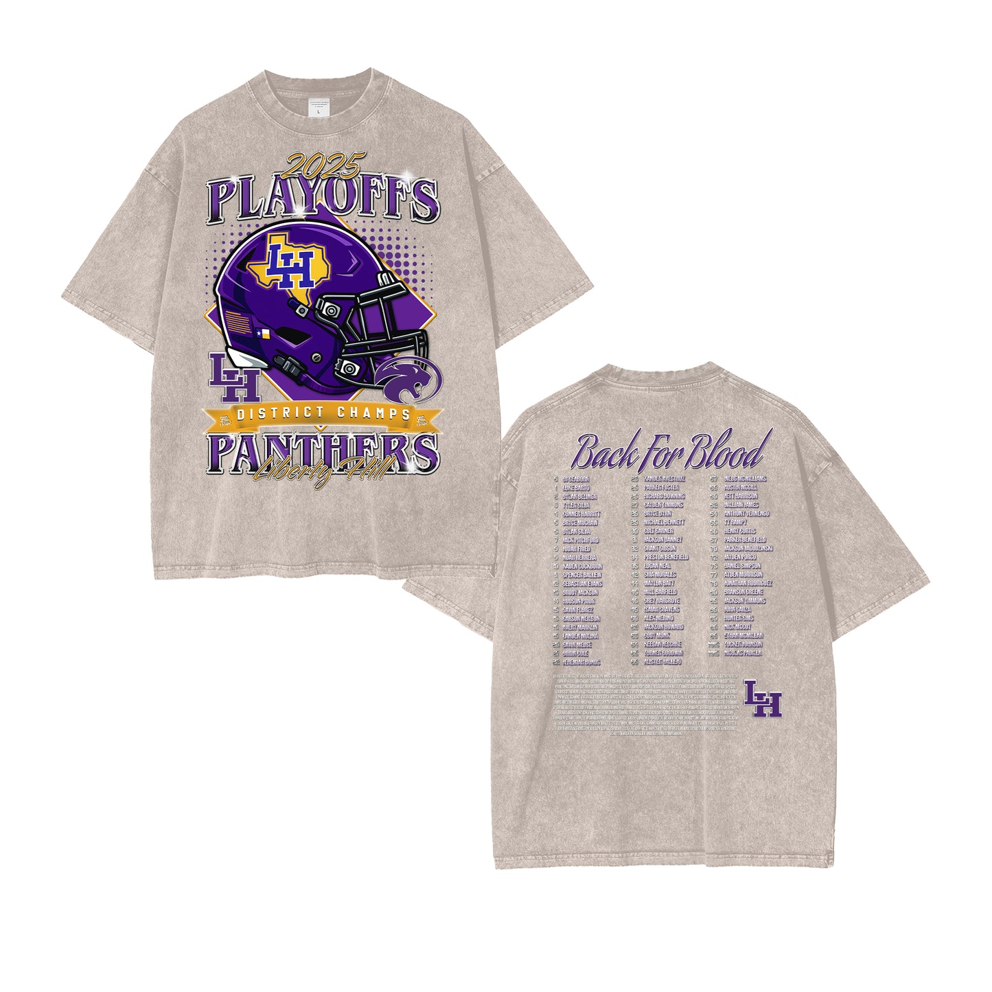 Liberty Hill Football Playoffs 2025 Vintage Graphic Tee