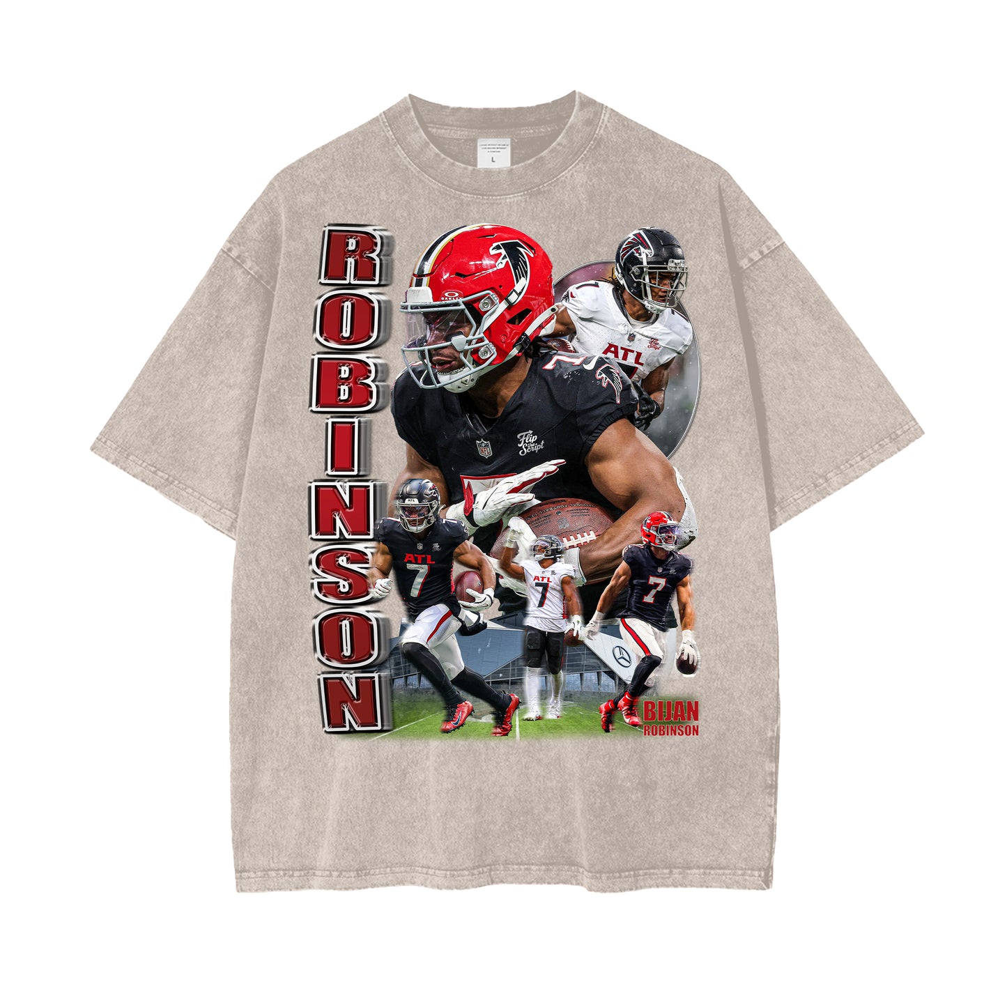 Bijan Robinson Vintage Graphic Tee