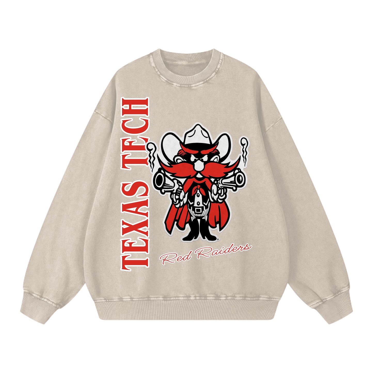 Vintage Oversized Texas tech Crewneck Sweatshirt