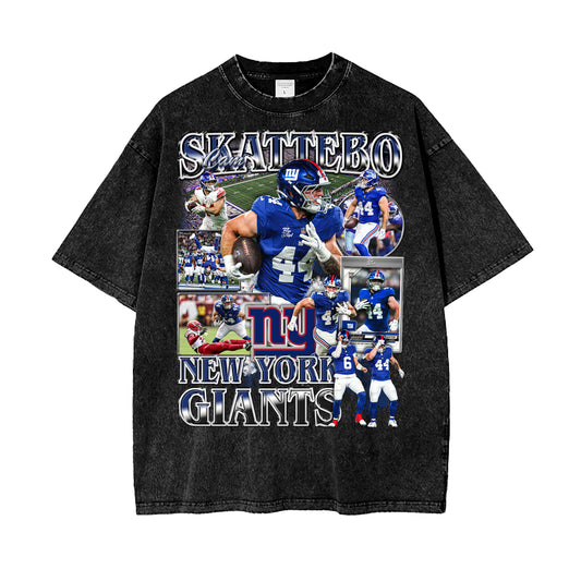 Cam Skattebo Giants Vintage Graphic Tee V2