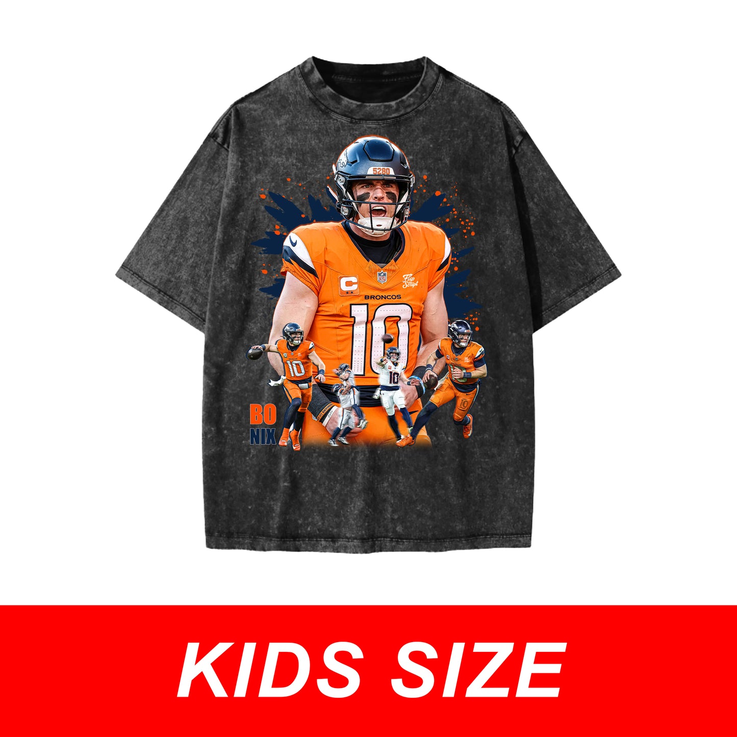 KIDS Bo Nix Vintage Graphic Tee