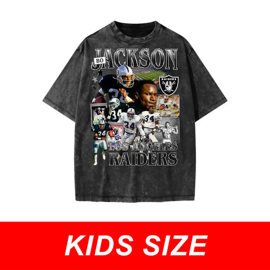KIDS Raiders Bo Jackson Vintage Graphic Tee