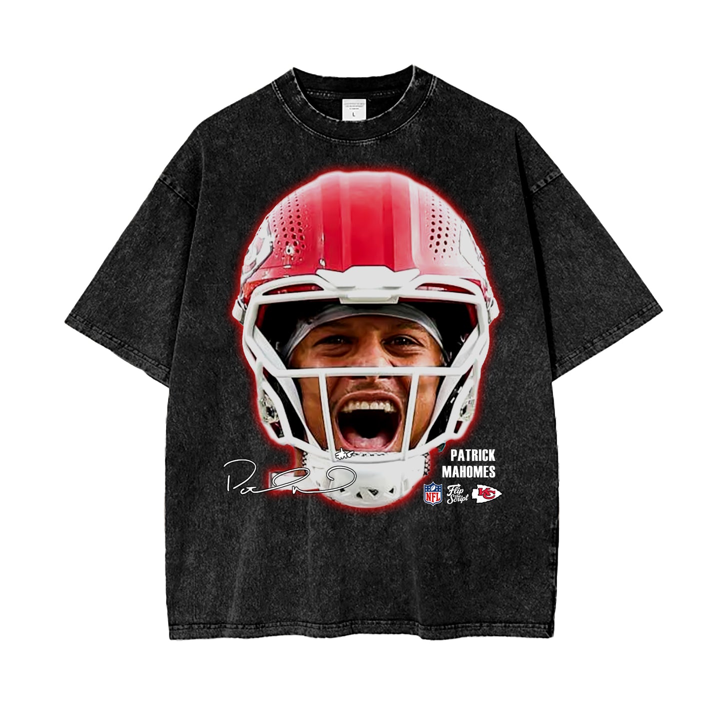 Patrick Mahomes Big Head Vintage Graphic Tee
