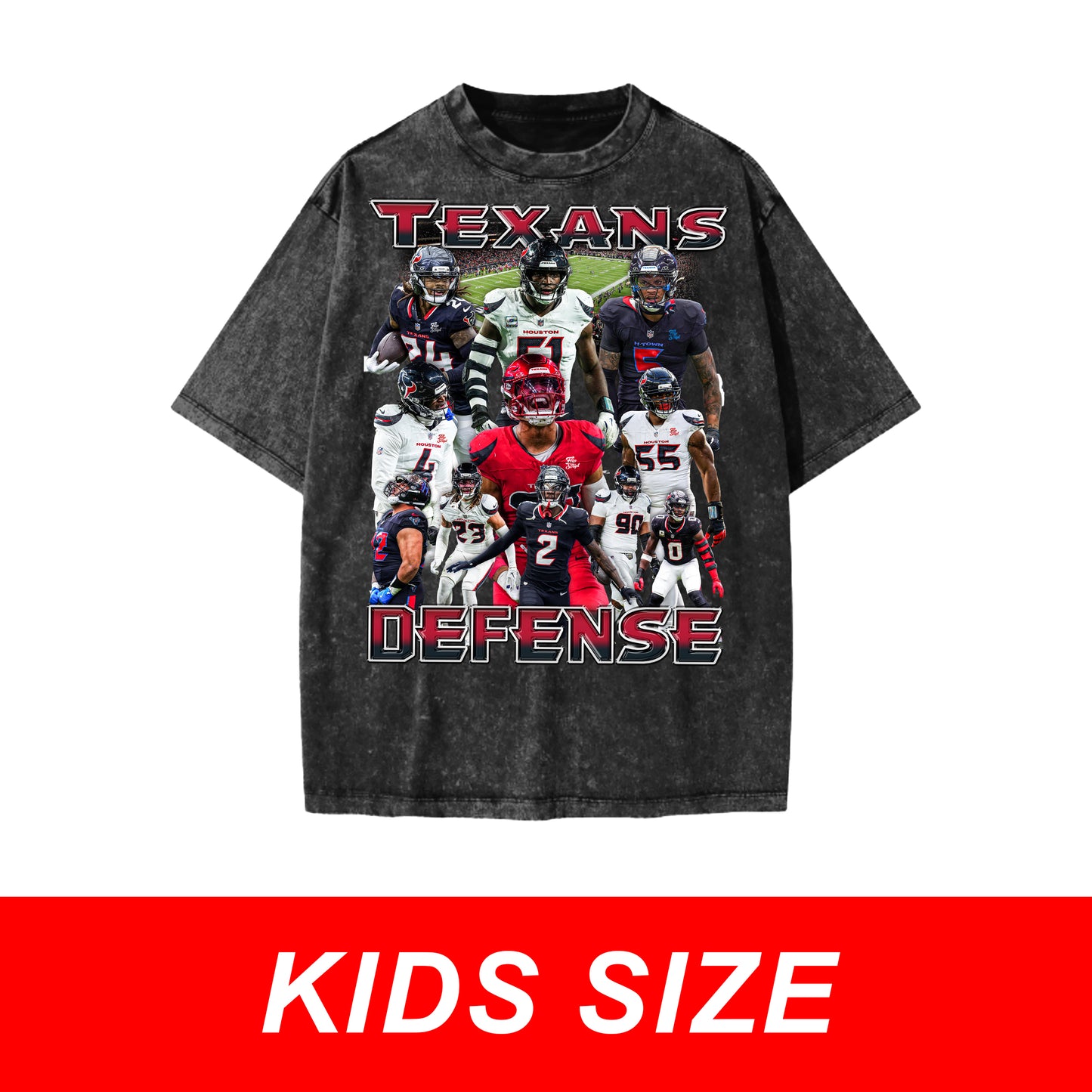 KIDS Texans Defense Vintage Graphic Tee