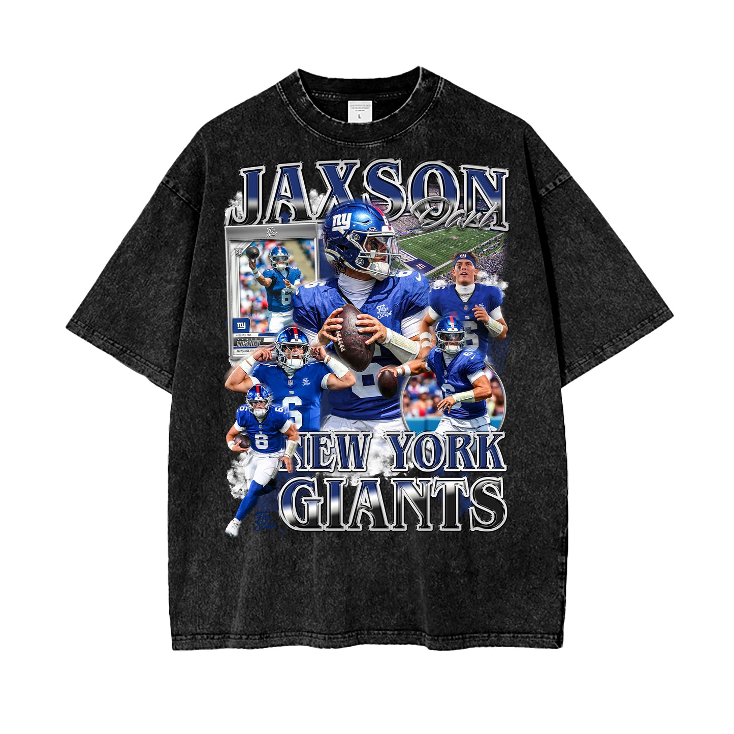 Jaxson Dart Giants Vintage Graphic Tee