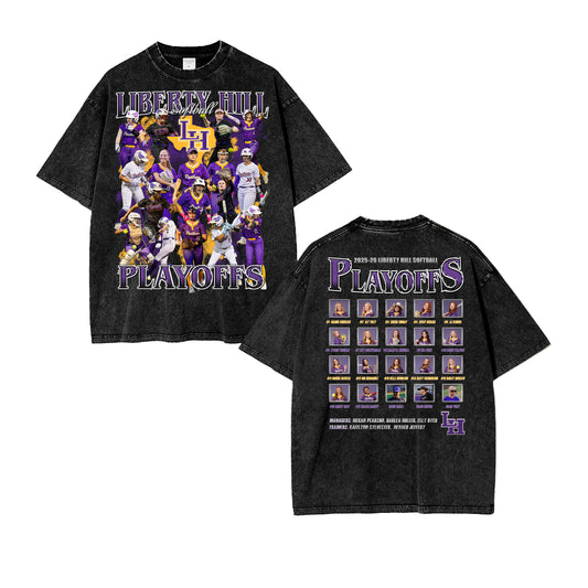 2025-26 Liberty Hill Softball Playoffs Vintage Graphic Tee
