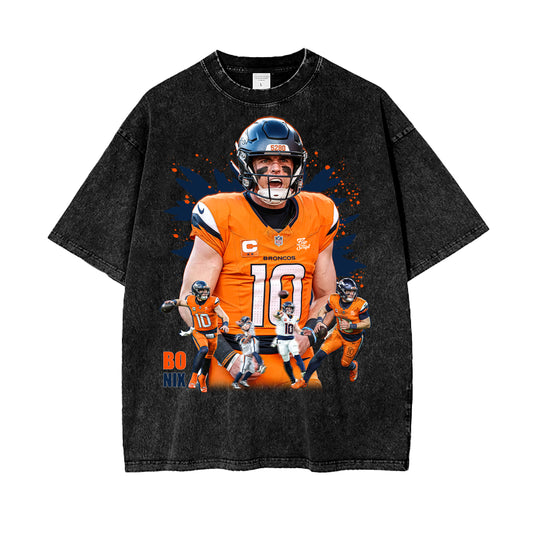 Bo Nix Vintage Graphic Tee