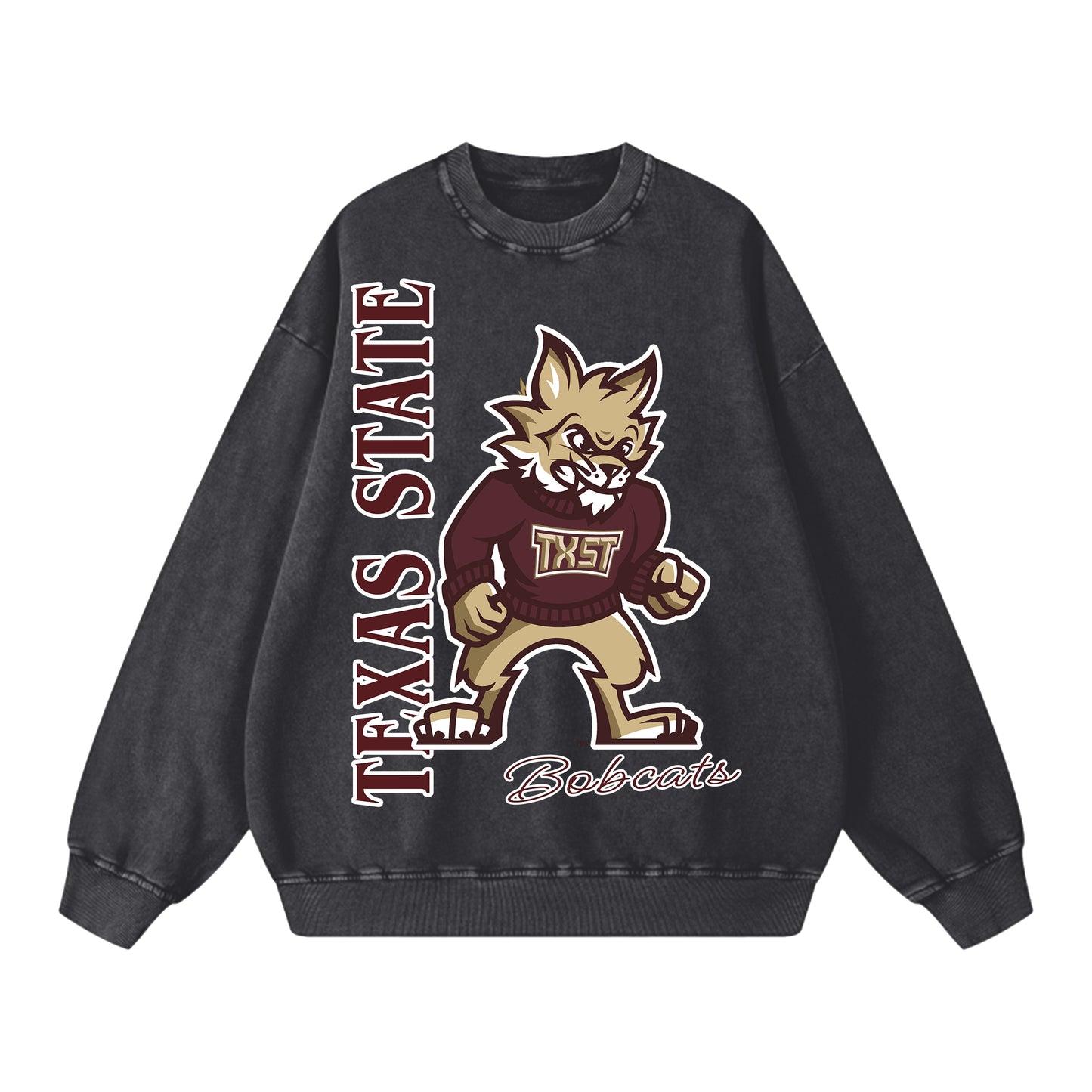 Vintage Oversized Texas State Crewneck Sweatshirt