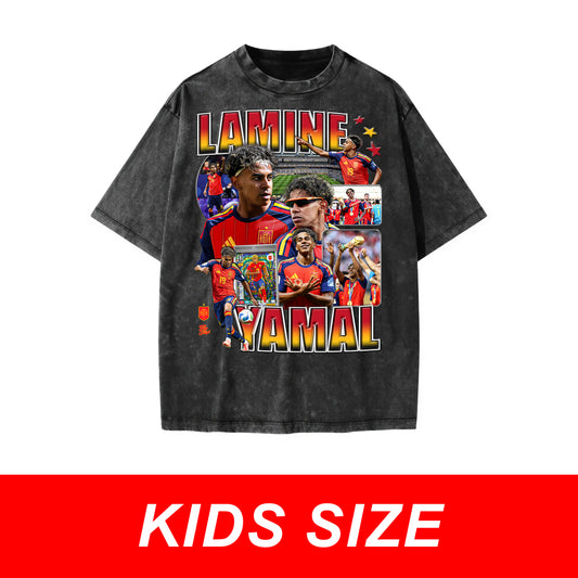 KIDS Lamine Yamal Vintage Graphic Tee