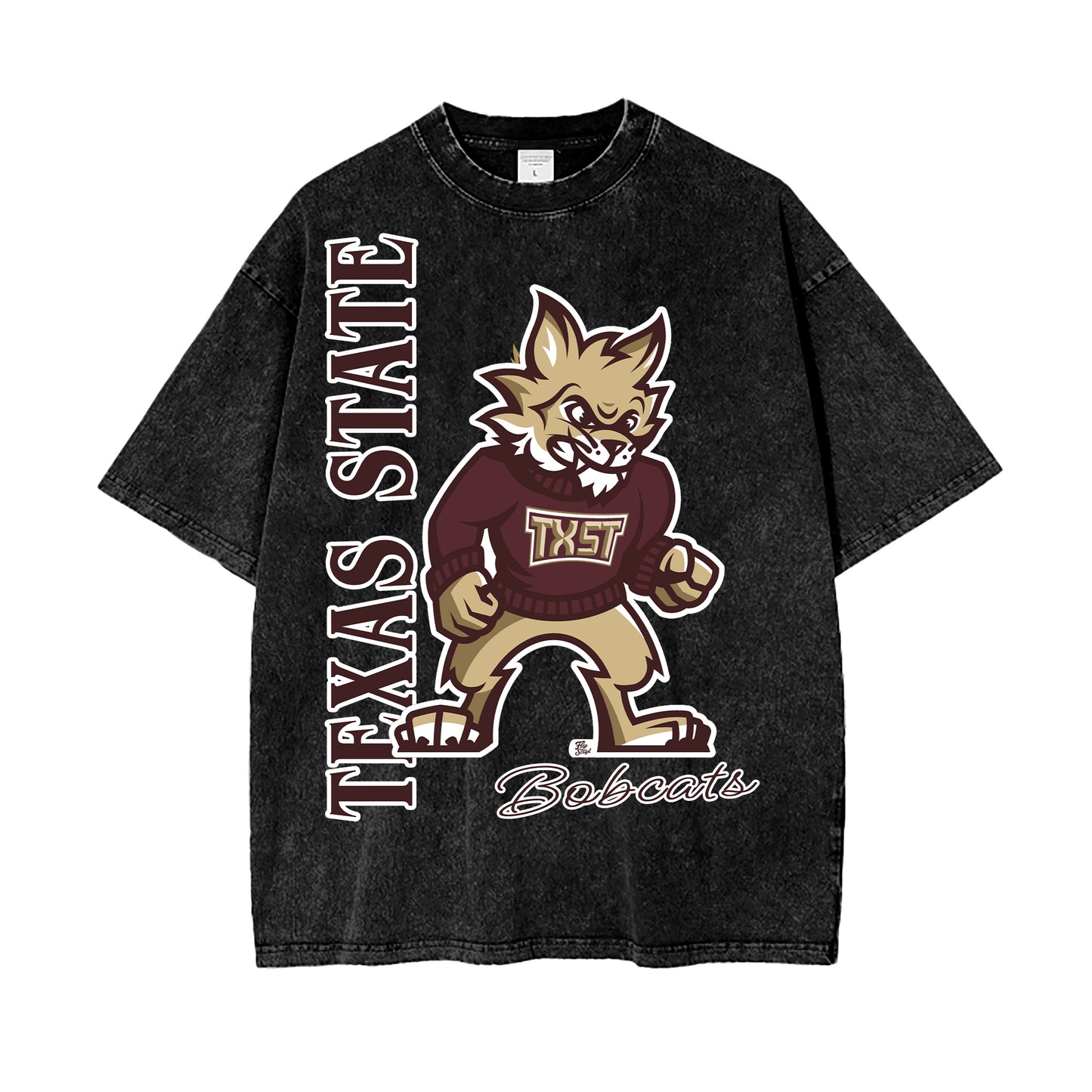 Texas State Boko the Bobcat Vintage Graphic Tee