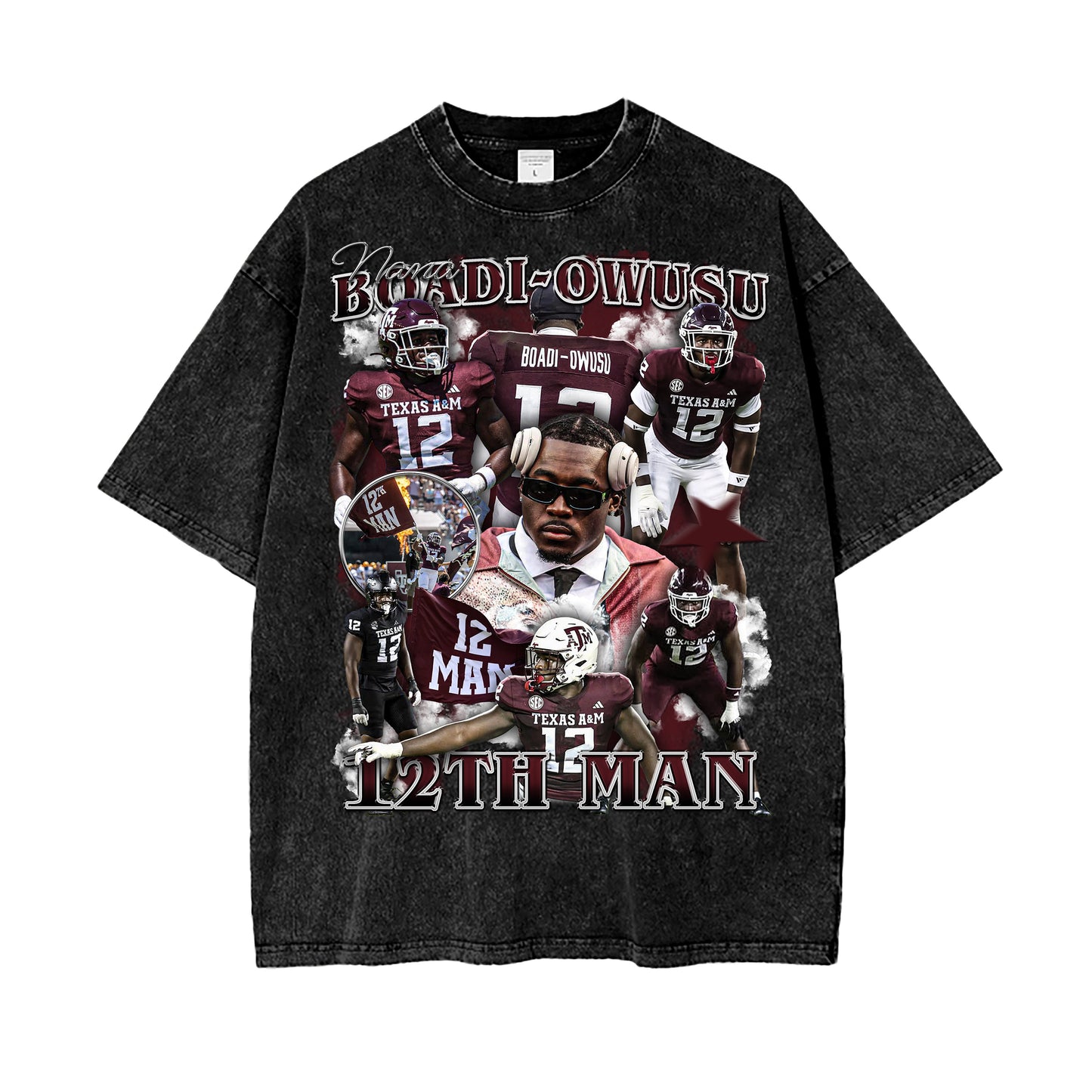 Nana Boadi-Owusu 12th Man Vintage Graphic Tee