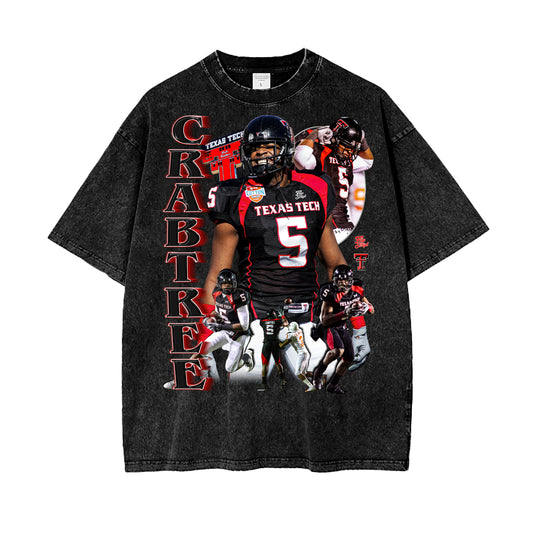 Michael Crabtree Texas Tech Vintage Graphic Tee